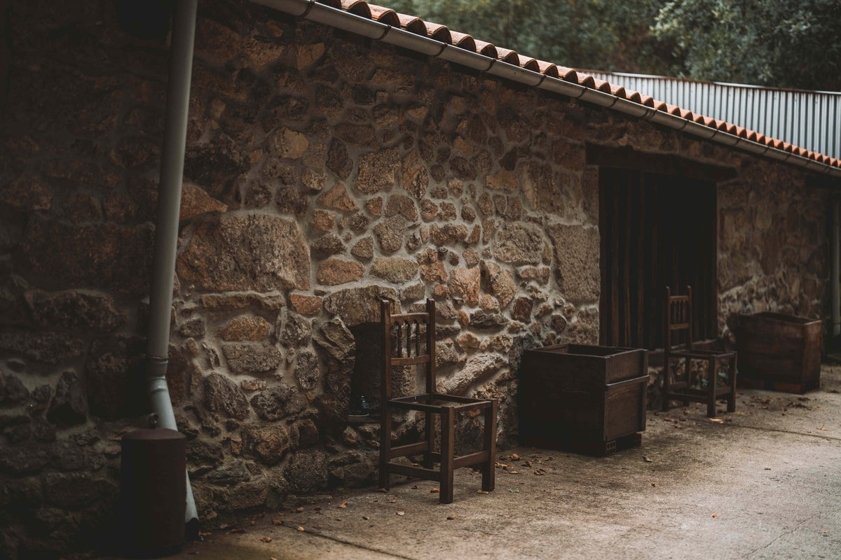 Stone building at Bodega Soutelo