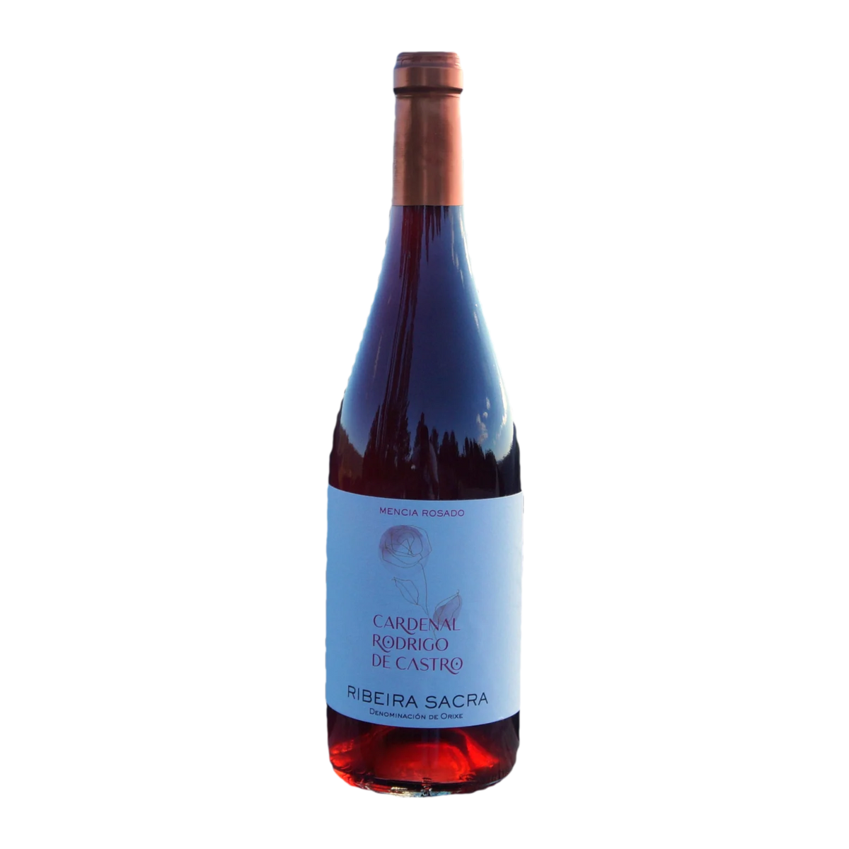 Cardenal Rodrigo de Castro Rosado 2023, Ribeira Sacra Mencia rose wine bottle